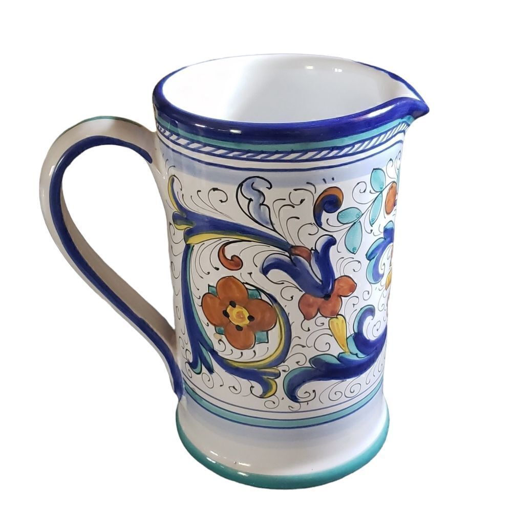 Handpainted Made in Italy Ceramic Bowl & Pitcher Set - Picture 4 of 16